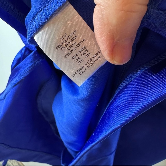 Love Nickie Lew Cobalt Blue Mini Dress Size Medium - Picture 6 of 6